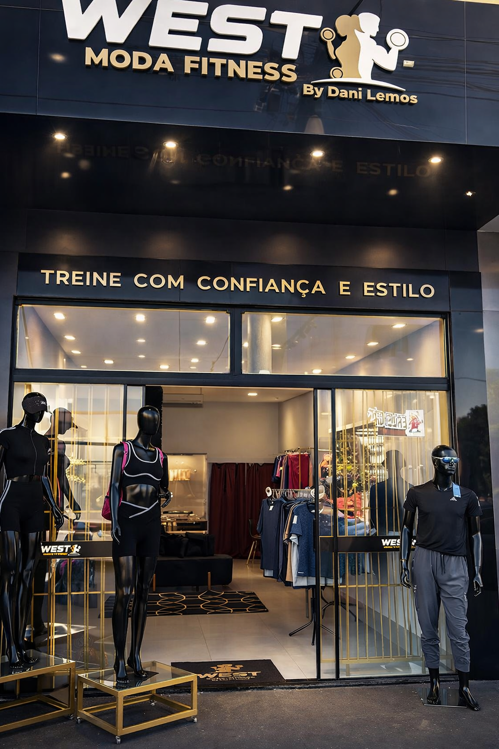 Fachada da loja West Moda Fitness